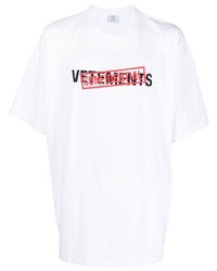 Vetements Confidential Logo Print T Shirt