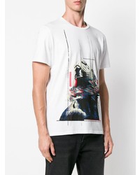 Just Cavalli Contrast Print T Shirt