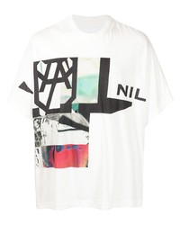 Niløs Contrasting Print T Shirt