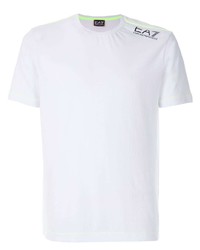Ea7 Emporio Armani Contrasting Printed Logo T Shirt