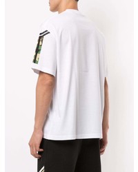 Blackbarrett Contrasting Stripe Cotton T Shirt