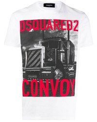 DSQUARED2 Convoy Logo Printed T Shirt