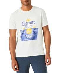 Lucky Brand Corona Label Cotton Graphic Tee In Blanc De Blanc At Nordstrom