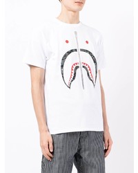 A Bathing Ape Cosmic Camo Shark T Shirt