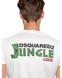 DSquared Cotton Jersey Jungle Love T Shirt