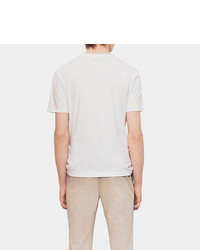Gucci Cotton Jersey T Shirt With Frame Print Silk Panel