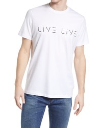 LIVE LIVE Cotton Logo Graphic Tee In Whiteout At Nordstrom