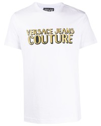 VERSACE JEANS COUTURE Cotton Logo Print T Shirt