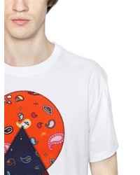 Kenzo Cotton T Shirt With Printed Patches