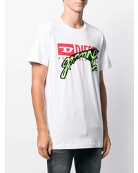 Diesel Covered Logo Print T Shirt