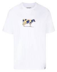 Carhartt WIP Cow Print Organic Cotton T Shirt