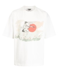 YMC Crane Print T Shirt