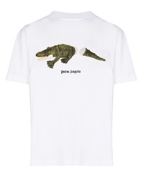 Palm Angels Crocodile Print T Shirt