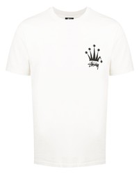 Stussy Crown Print Short Sleeved T Shirt