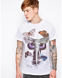 Cuckoos Nest T Shirt With Elephant Butterfly Print