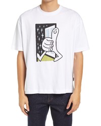 Ted Baker London Cullin Cotton Graphic Tee In White At Nordstrom