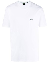 BOSS Curved Logo Print T Shirt