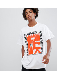 Reclaimed Vintage D Inspired Oversized T Shirt With Neon Print