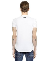 DSQUARED2 D2 Rock Printed Cotton T Shirt