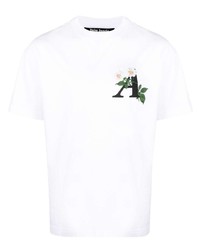 Palm Angels Daisy Logo Crew Neck T Shirt