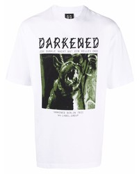 44 label group Darkened Dog Cotton T Shirt