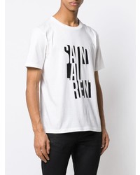 Saint Laurent Deconstructed Logo T Shirt