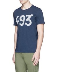 Denham Jeans Denham 493 Print Cotton T Shirt