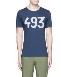 Denham Jeans Denham 493 Print Cotton T Shirt