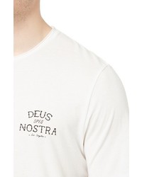 Topman Deus Spes Nostra Graphic Crewneck T Shirt