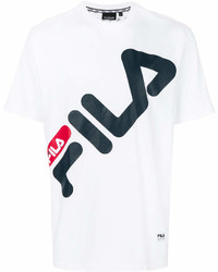 Fila Diagonal Logo Print T Shirt