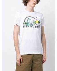 PS Paul Smith Dinosaur Graphic Print T Shirt