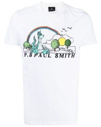 PS Paul Smith Dinosaur Graphic Print T Shirt