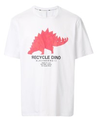 Blackbarrett Dinosaur Print Cotton T Shirt