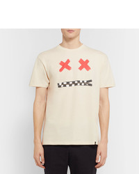 Marc Jacobs Distressed Printed Cotton Jersey T Shirt