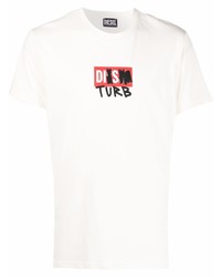Diesel Disturb Logo Print T Shirt