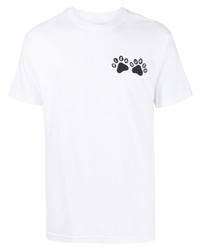 Pleasures Dog Print Cotton T Shirt