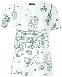 Dolce & Gabbana Garden Print T Shirt