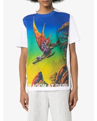 Valentino Dragon At Dawn Graphic Print T Shirt