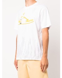 Mostly Heard Rarely Seen 8-Bit Drip Dye Canary Hi Top T Shirt