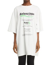 Balenciaga Dry Cleaning Logo Oversize Graphic Tee