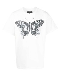 Who Decides War Duofly Butterfly Print Cotton T Shirt