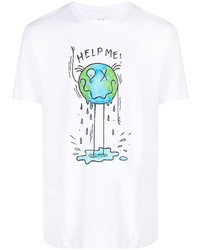 Soulland Earth Print T Shirt