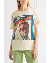 Gucci Elton John Printed Cotton Jersey T Shirt