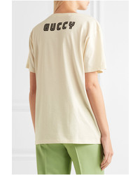 Gucci Elton John Printed Cotton Jersey T Shirt