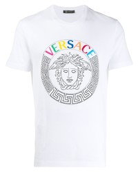 Versace Embroidered Logo Medusa T Shirt