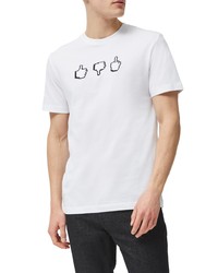 French Connection Emoji Pixel Graphic Tee