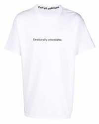F.A.M.T. Emotionally Unavailable Print Cotton T Shirt