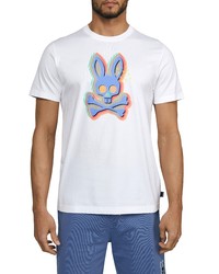 Psycho Bunny Ethan Deco Bunny Graphic Tee In White At Nordstrom