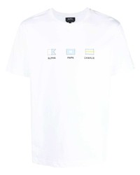 A.P.C. Evan Logo Print T Shirt