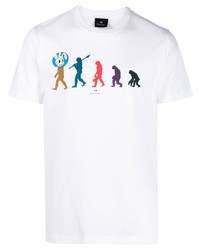 PS Paul Smith Evolution Of Rabbit Graphic Print T Shirt